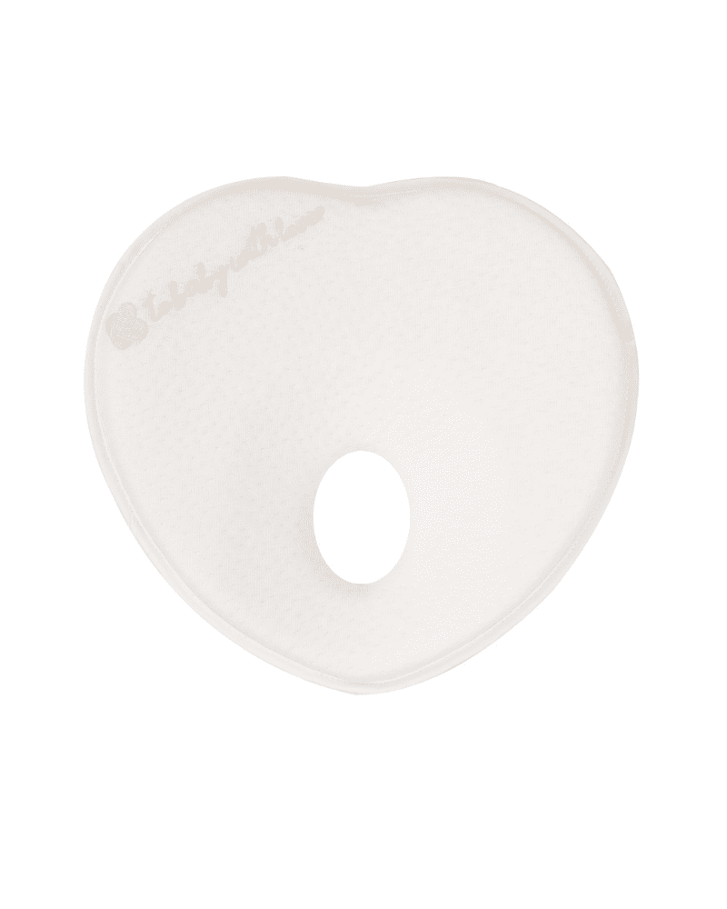 KikkaBoo Ergonomický polštářek z paměťové pěn Heart Airknit White